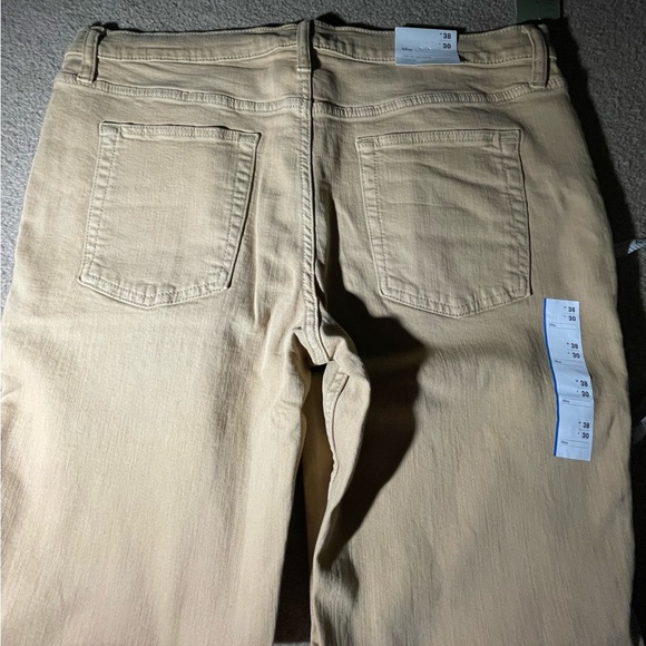 NWT Mens Goodfellow Total Flex Sim Fit Tan Denim Jeans Soft and Stretch 38 X 30 - Picture 4 of 8